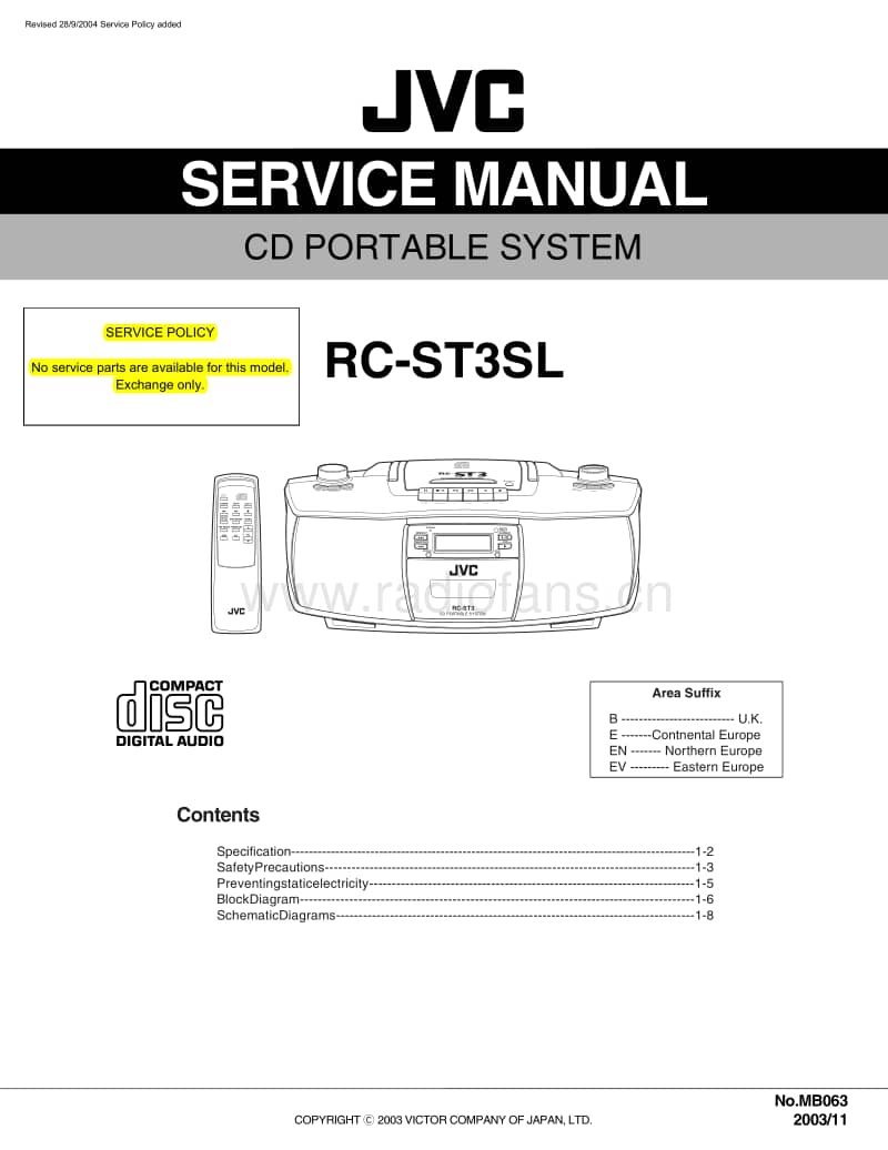 Jvc-RCST-3-SL-Service-Manual电路原理图.pdf_第1页