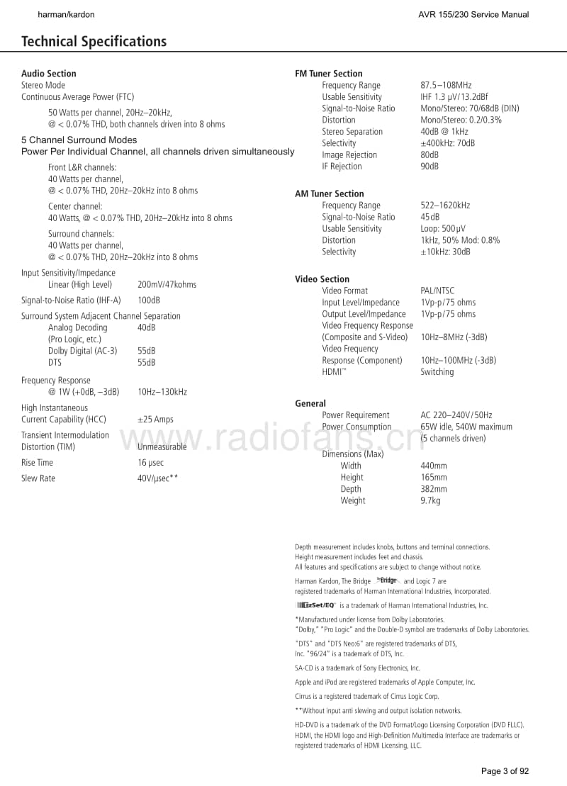 Harman-Kardon-AVR-155-230-Service-Manual电路原理图.pdf_第3页