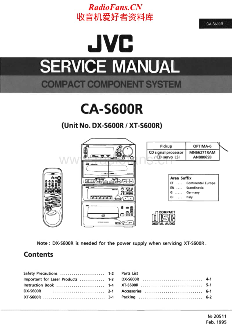 Jvc-CAS-600-R-Service-Manual电路原理图.pdf_第1页