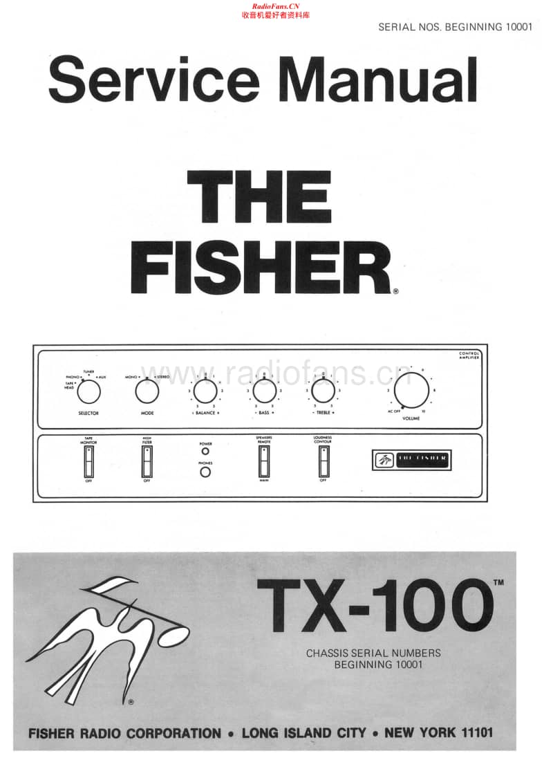 Fisher-TX-100-Service-Manual电路原理图.pdf_第1页