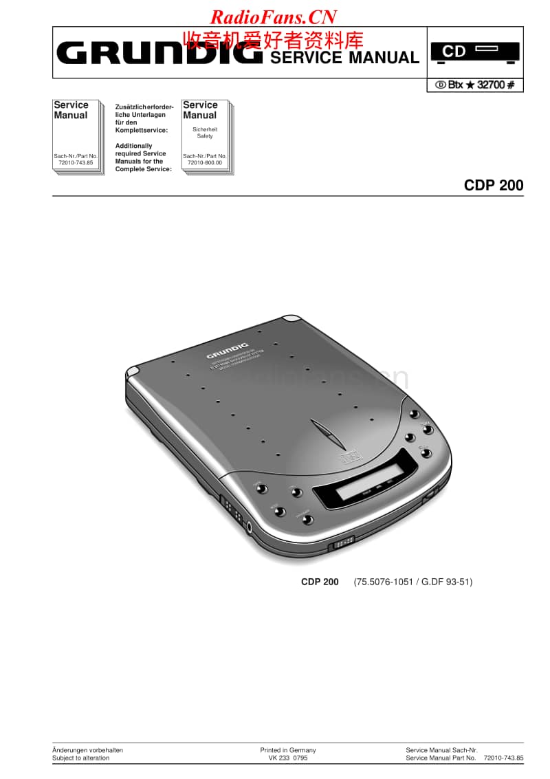 Grundig-CDP-200-Service-Manual电路原理图.pdf_第1页