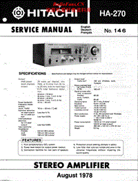 Hitachi-HA-270-Service-Manual电路原理图.pdf