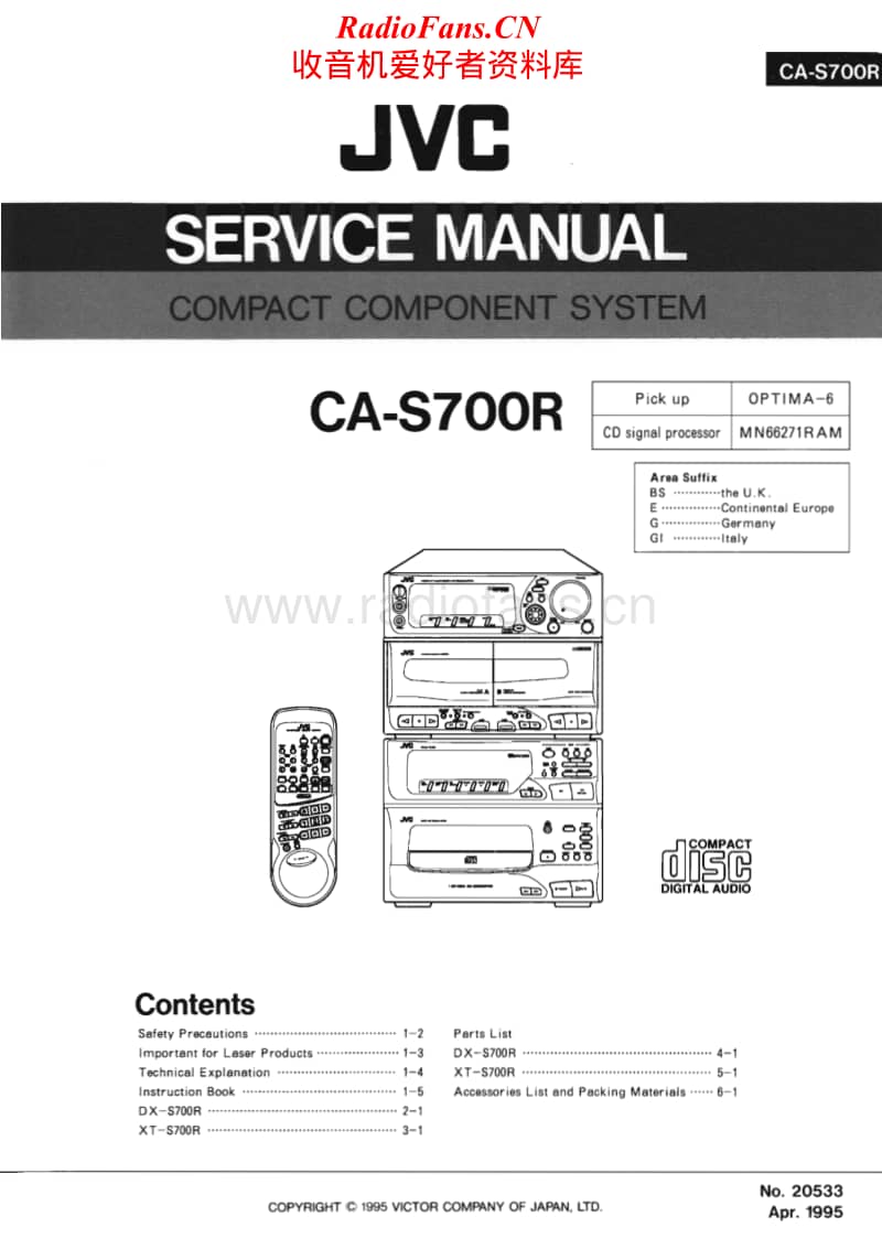 Jvc-CAS-700-R-Service-Manual电路原理图.pdf_第1页