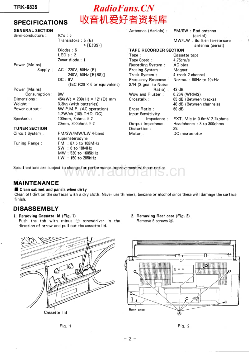 Hitachi-TRK-6835-Service-Manual电路原理图.pdf_第2页