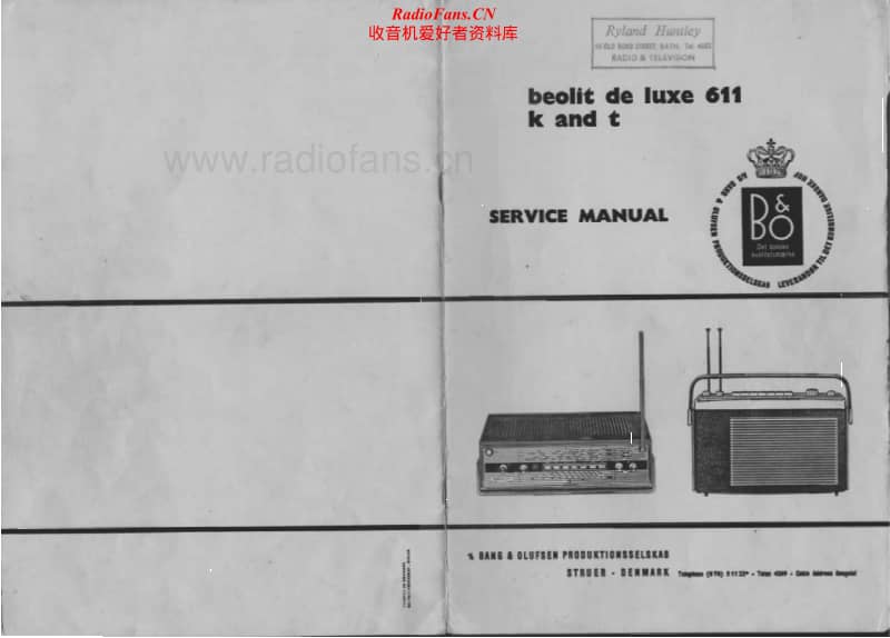 Bang-Olufsen-Beolit_611-Service-Manual(1)电路原理图.pdf_第1页