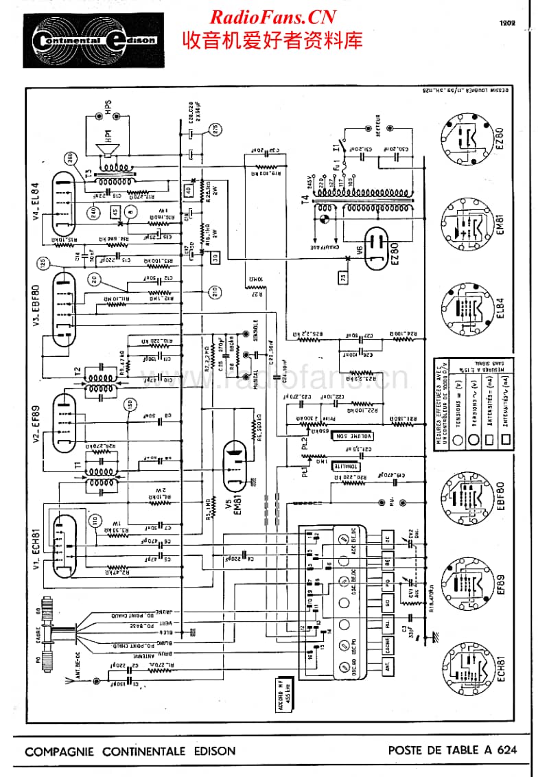 Continental-Edison-A-722-Schematic电路原理图.pdf_第1页