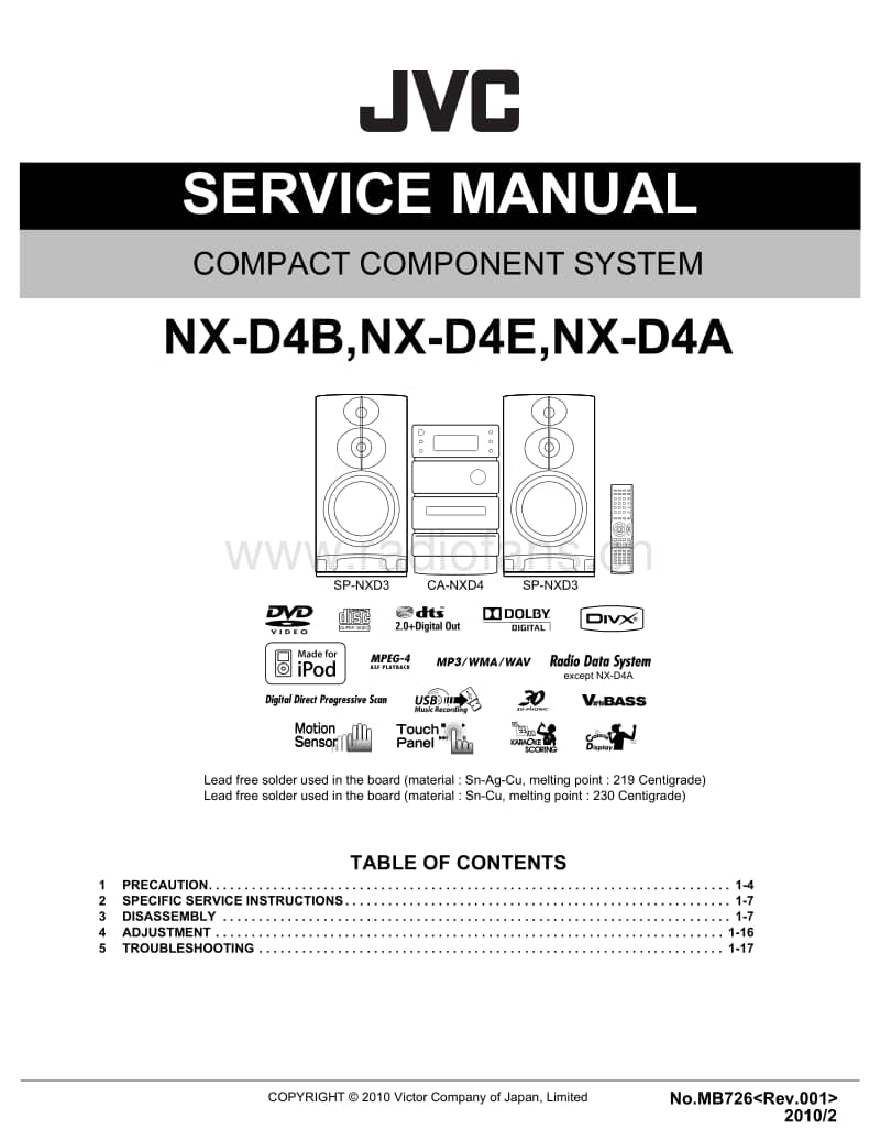 Jvc-NXD-4-A-Service-Manual电路原理图.pdf_第1页