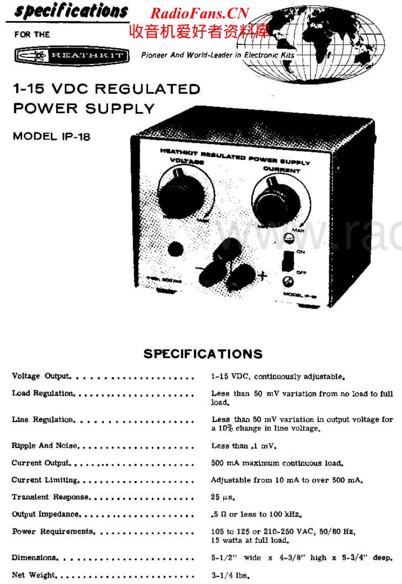 Heathkit-IP-18-Schematic电路原理图.pdf_第2页