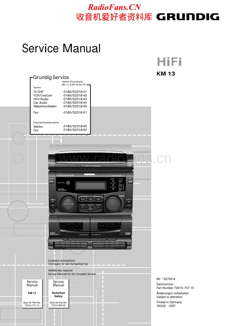 Grundig-KM-13-Service-Manual电路原理图.pdf_第1页