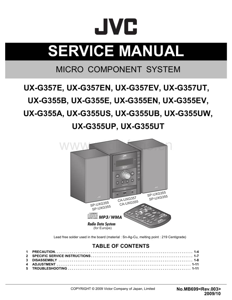 Jvc-UXG-357-Service-Manual电路原理图.pdf_第1页