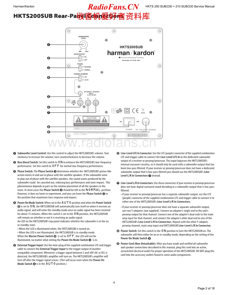 Harman-Kardon-HKTS-200-230-Service-Manual电路原理图.pdf_第2页