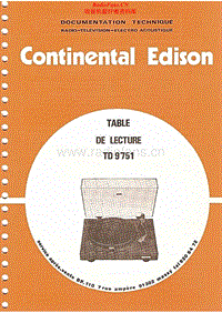 Continental-Edison-TD-9751-Service-Manual电路原理图.pdf