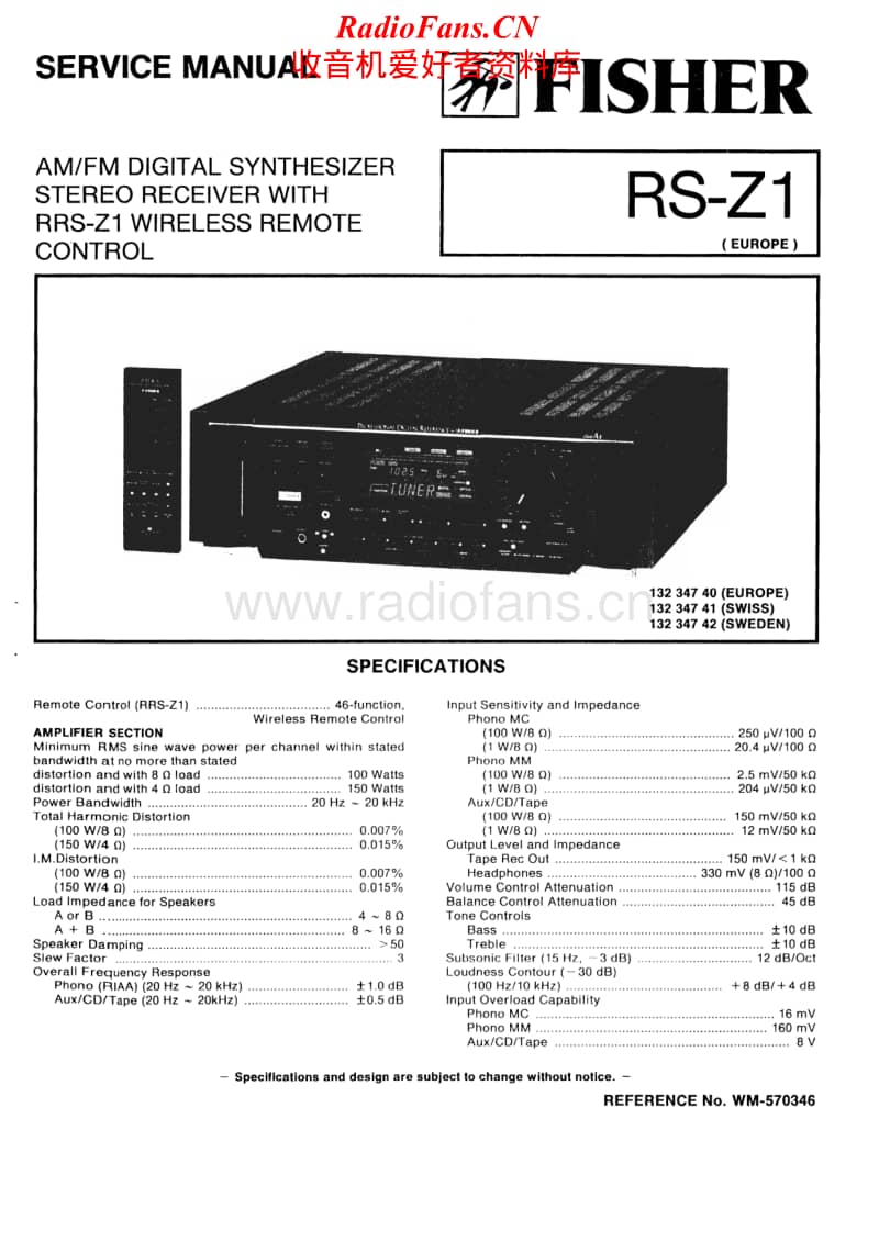 Fisher-RSZ-1-Service-Manual电路原理图.pdf_第1页