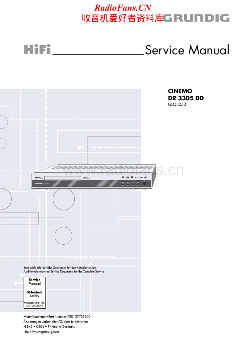 Grundig-Cinemo_DR-3305-DD-Service-Manual电路原理图.pdf_第1页