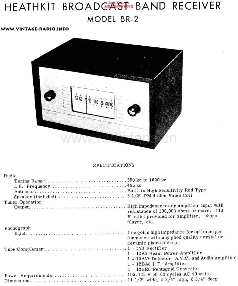 Heathkit-BR-2-Schematic电路原理图.pdf_第1页