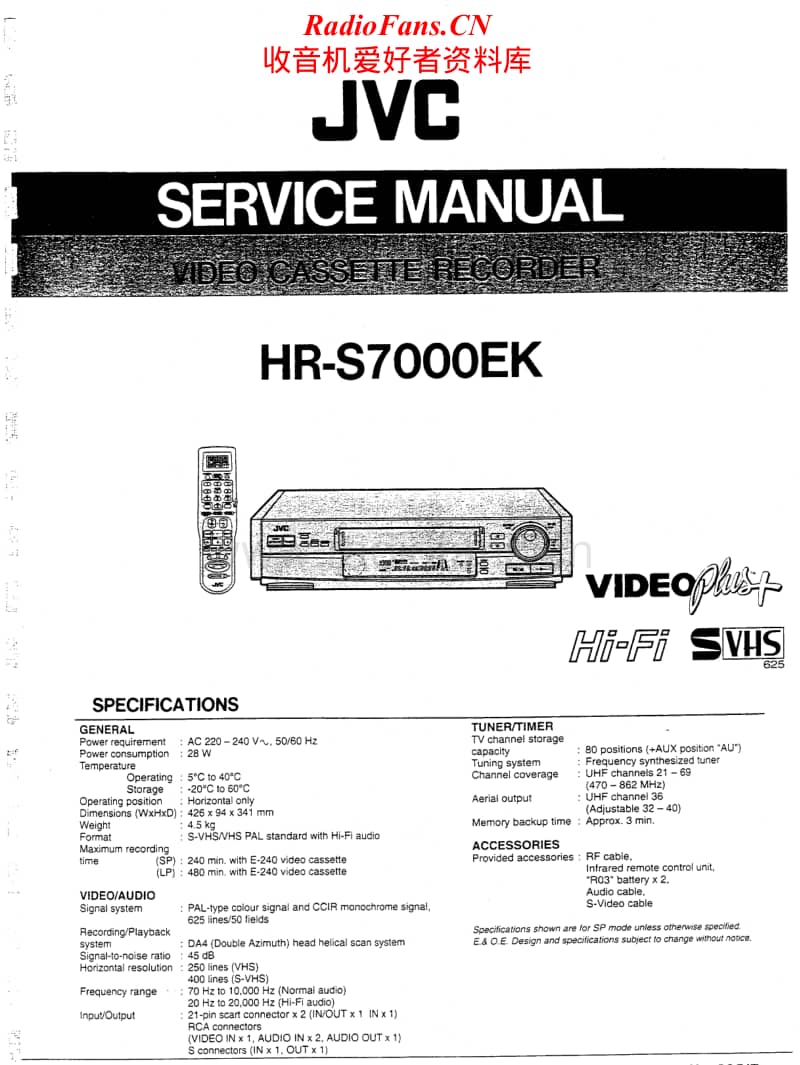 Jvc-HRS-7000-BK-Service-Manual电路原理图.pdf_第1页