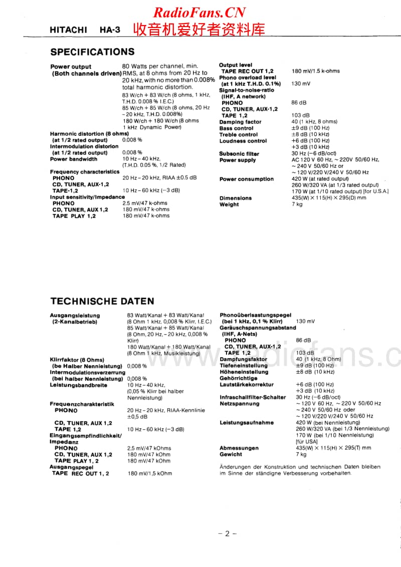 Hitachi-HA-3-Service-Manual电路原理图.pdf_第2页