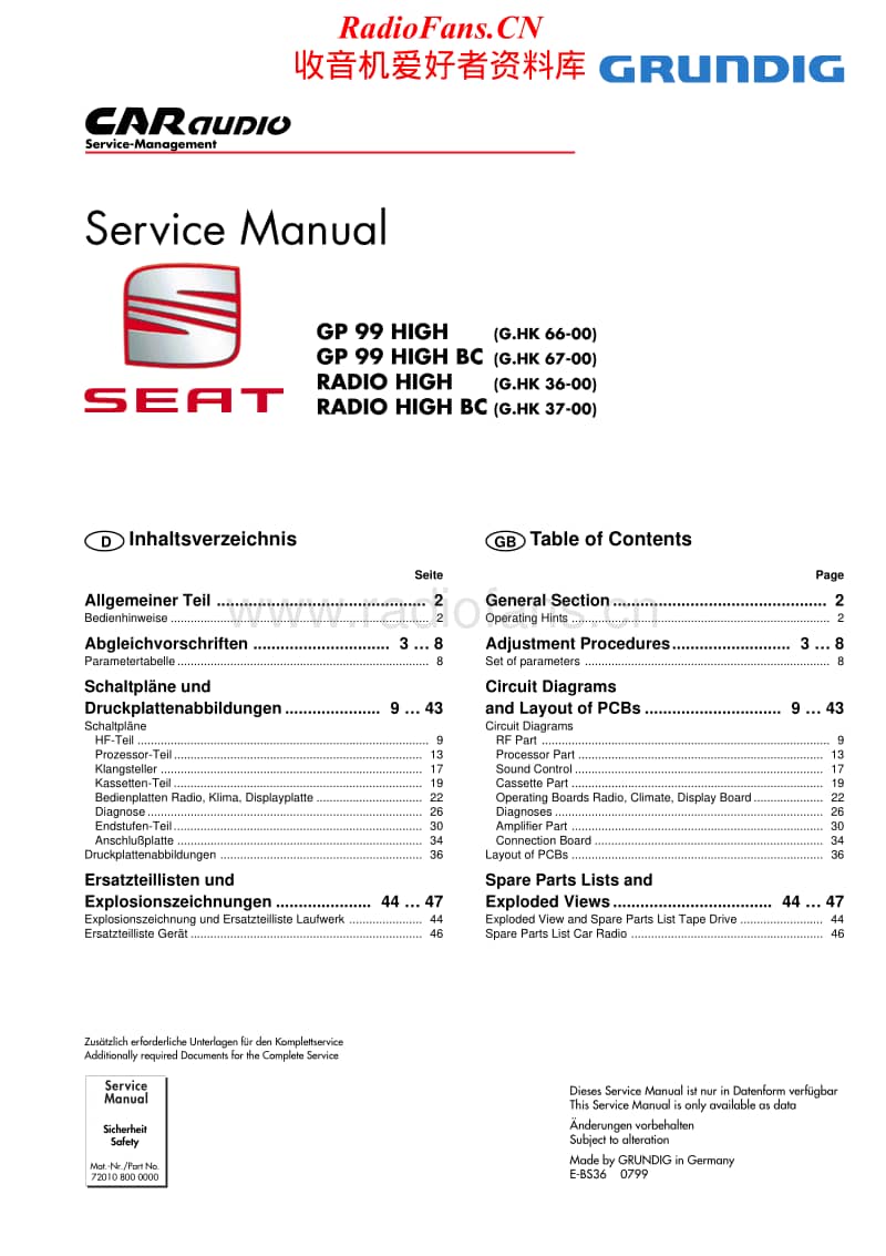 Grundig-GP-99-Service-Manual电路原理图.pdf_第1页