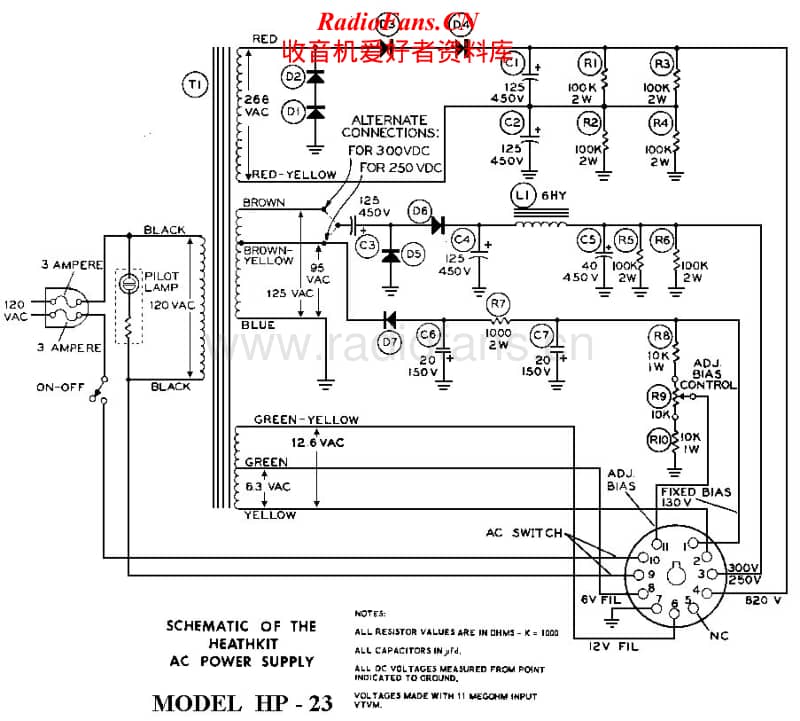 Heathkit-HP-23-Schematic电路原理图.pdf_第1页