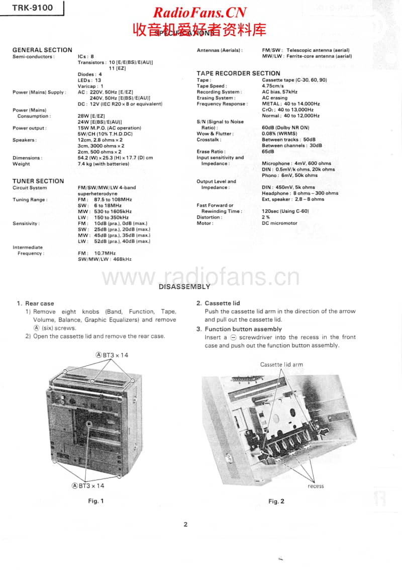 Hitachi-TRK-9100-Service-Manual电路原理图.pdf_第2页