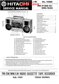 Hitachi-TRK-9100-Service-Manual电路原理图.pdf