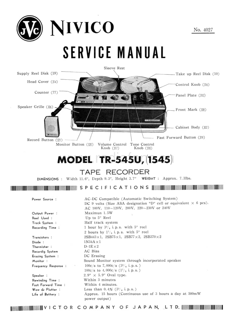 Jvc-TR-545-U-Service-Manual电路原理图.pdf_第1页