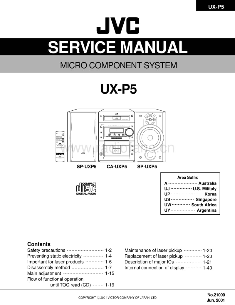 Jvc-UXP-5-Service-Manual电路原理图.pdf_第1页