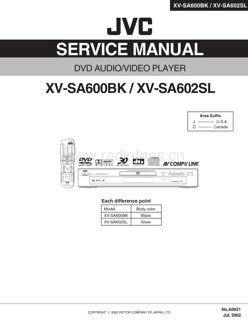 Jvc-XVSA-600-BK-Service-Manual电路原理图.pdf_第1页