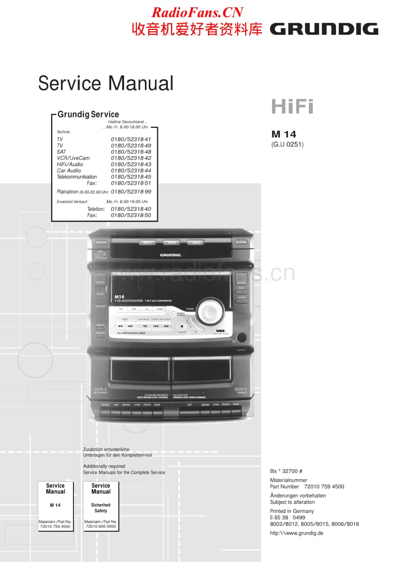 Grundig-M-14-Service-Manual电路原理图.pdf_第1页