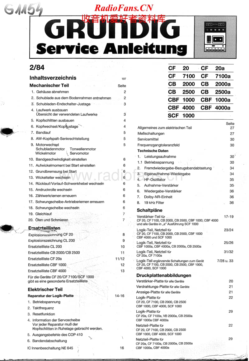 Grundig-CF-20-Service-Manual电路原理图.pdf_第1页