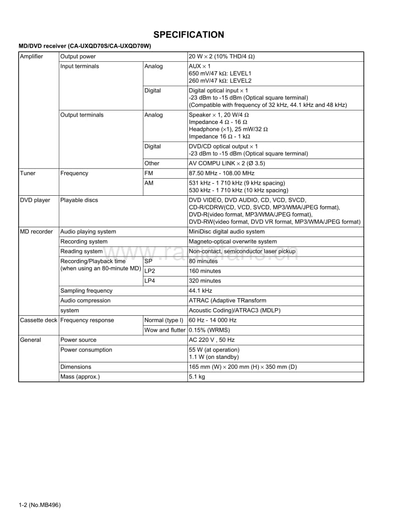 Jvc-UXQD-70-S-Service-Manual电路原理图.pdf_第2页