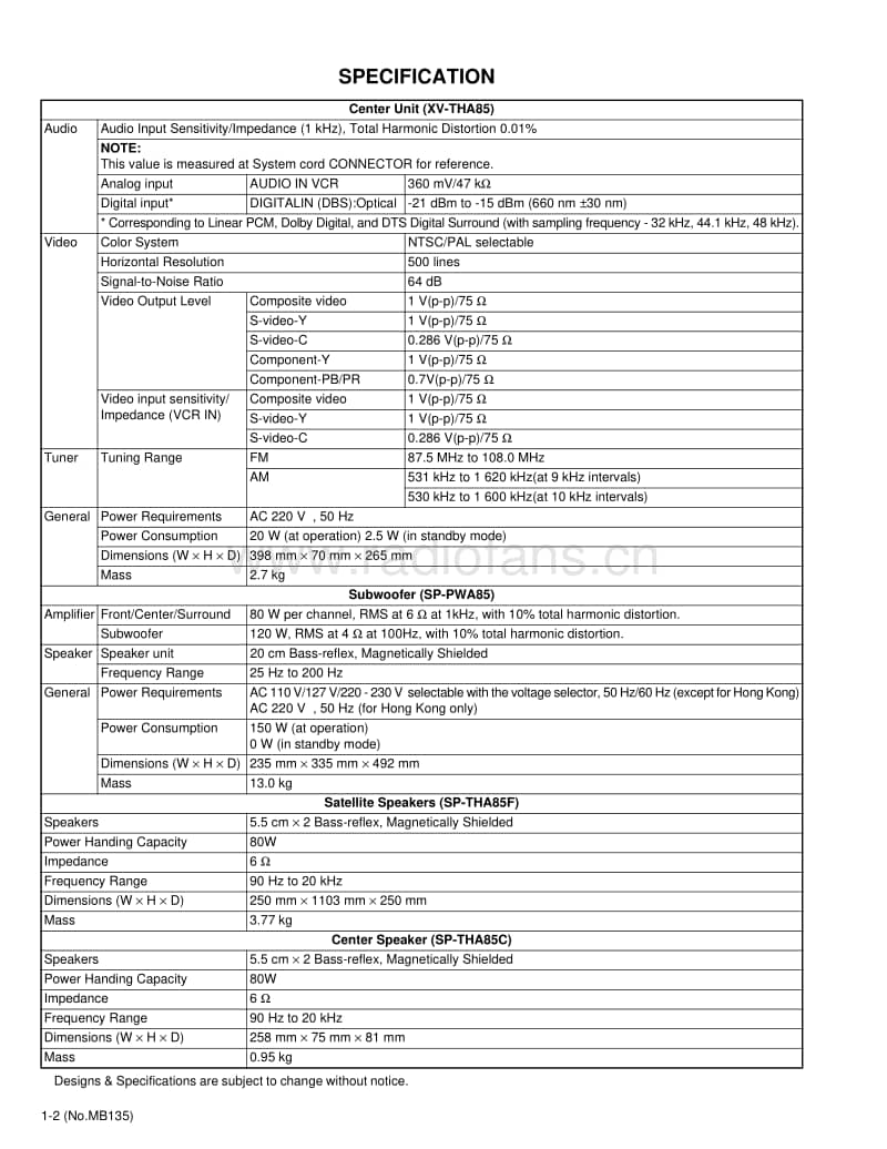 Jvc-THA-85-Service-Manual电路原理图.pdf_第2页