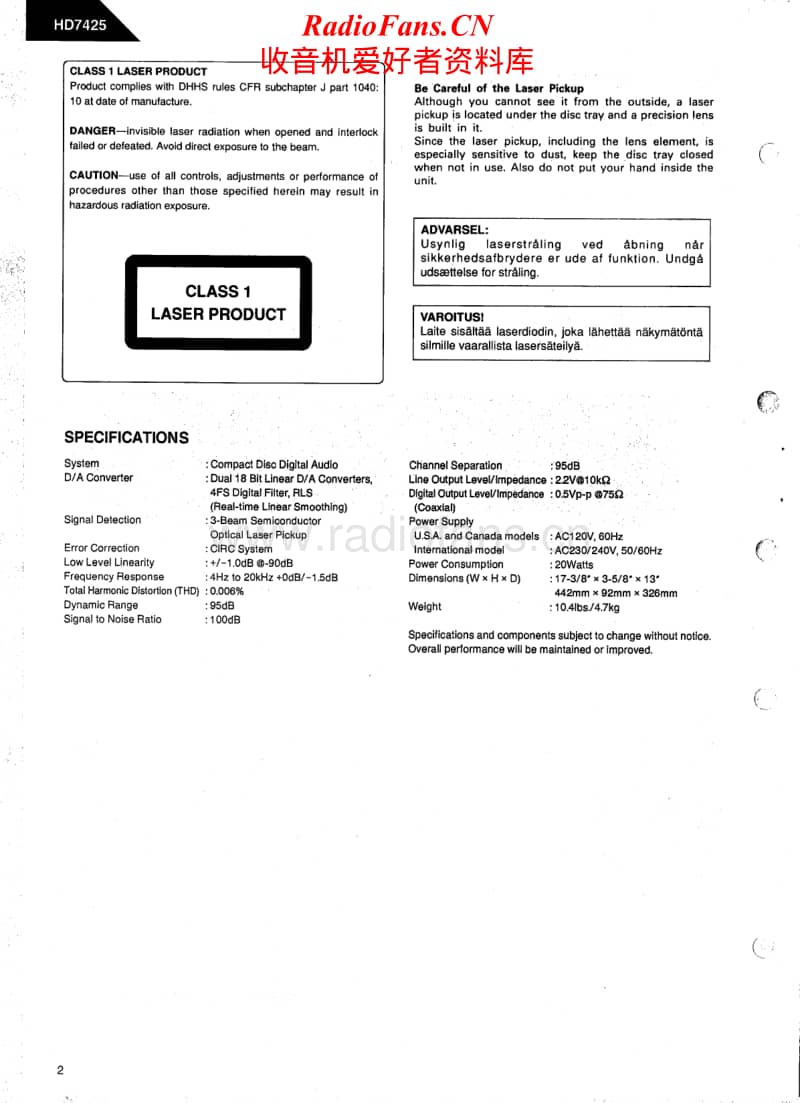 Harman-Kardon-HD-7425-Service-Manual电路原理图.pdf_第2页