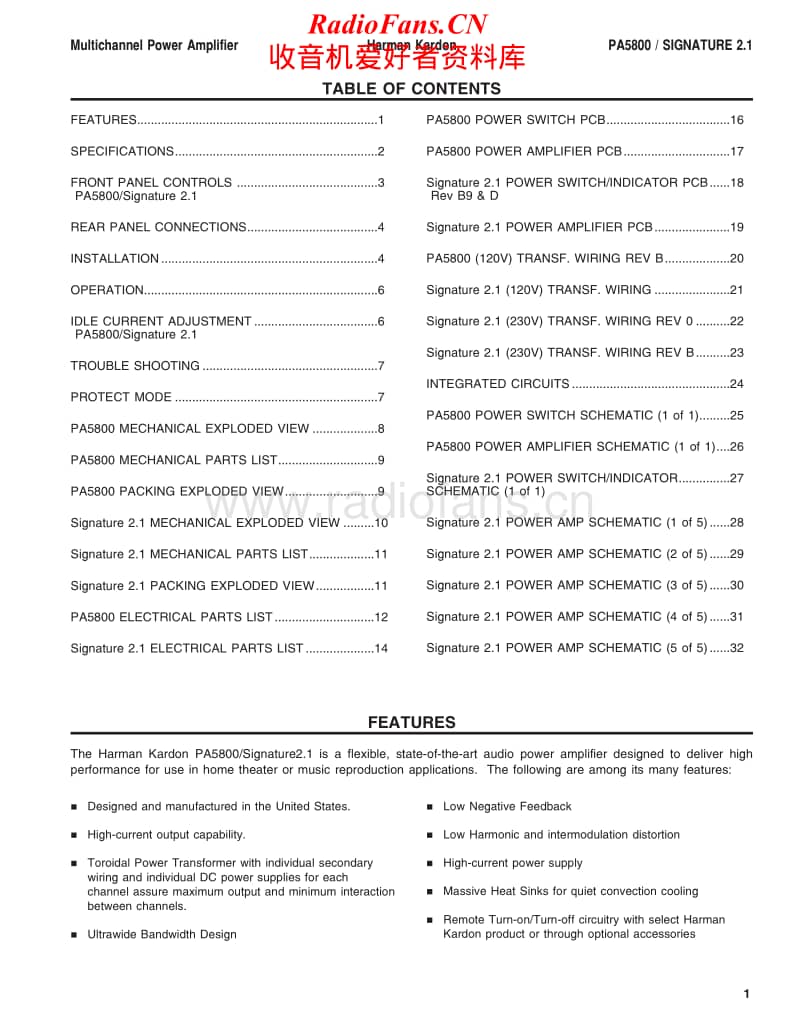 Harman-Kardon-PA-5800-Service-Manual电路原理图.pdf_第2页