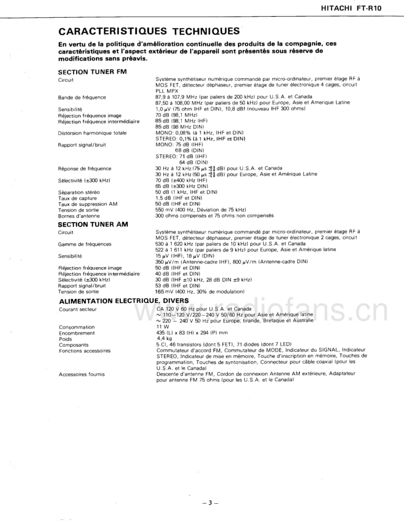 Hitachi-FTR-10-Service-Manual电路原理图.pdf_第3页