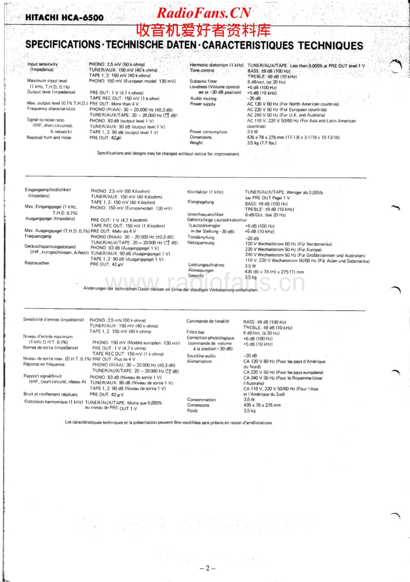 Hitachi-HCA-6500-Service-Manual(1)电路原理图.pdf_第2页