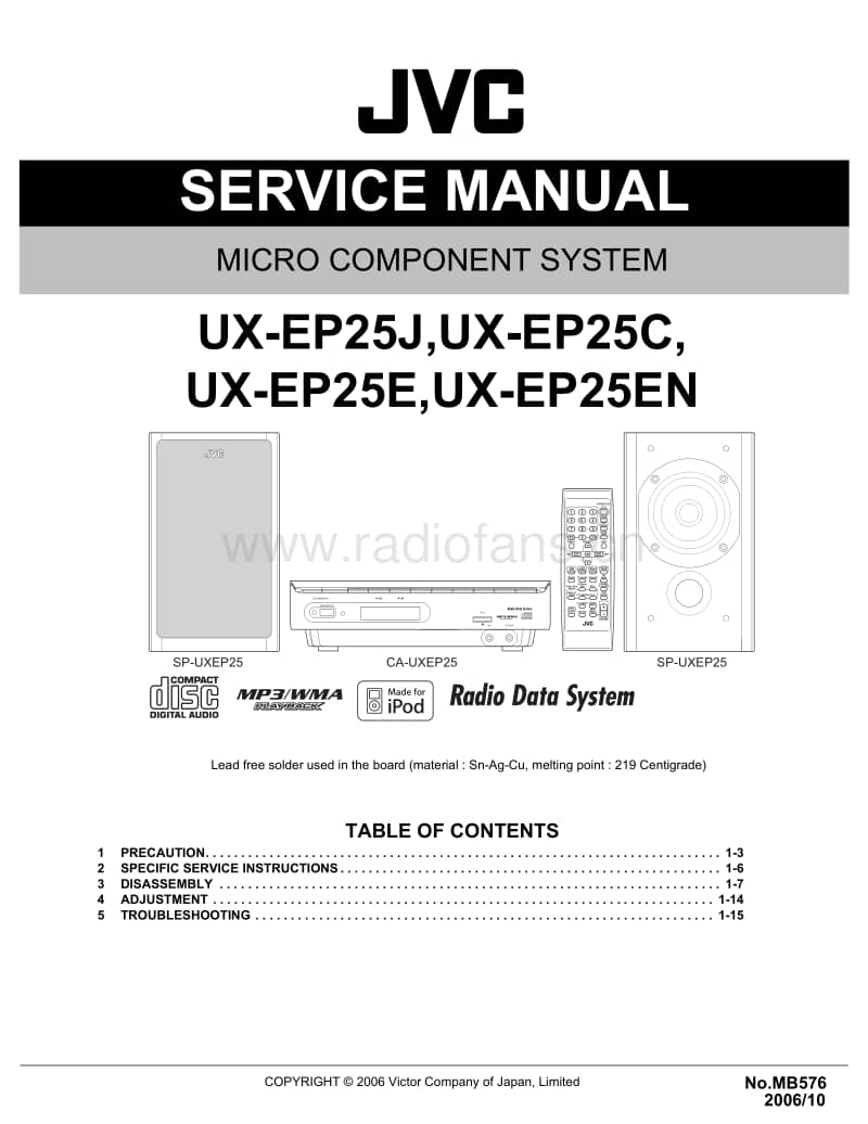 Jvc-UXEP-25-C-Service-Manual电路原理图.pdf_第1页