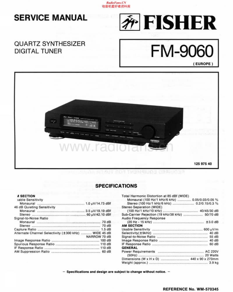 Fisher-FM-9060-Schematic电路原理图.pdf_第1页