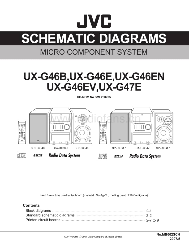 Jvc-UXG-47-Service-Manual电路原理图.pdf_第1页