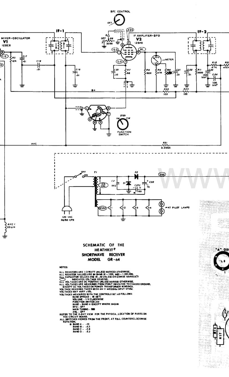 Heathkit-GR-64-Schematic-2电路原理图.pdf_第3页