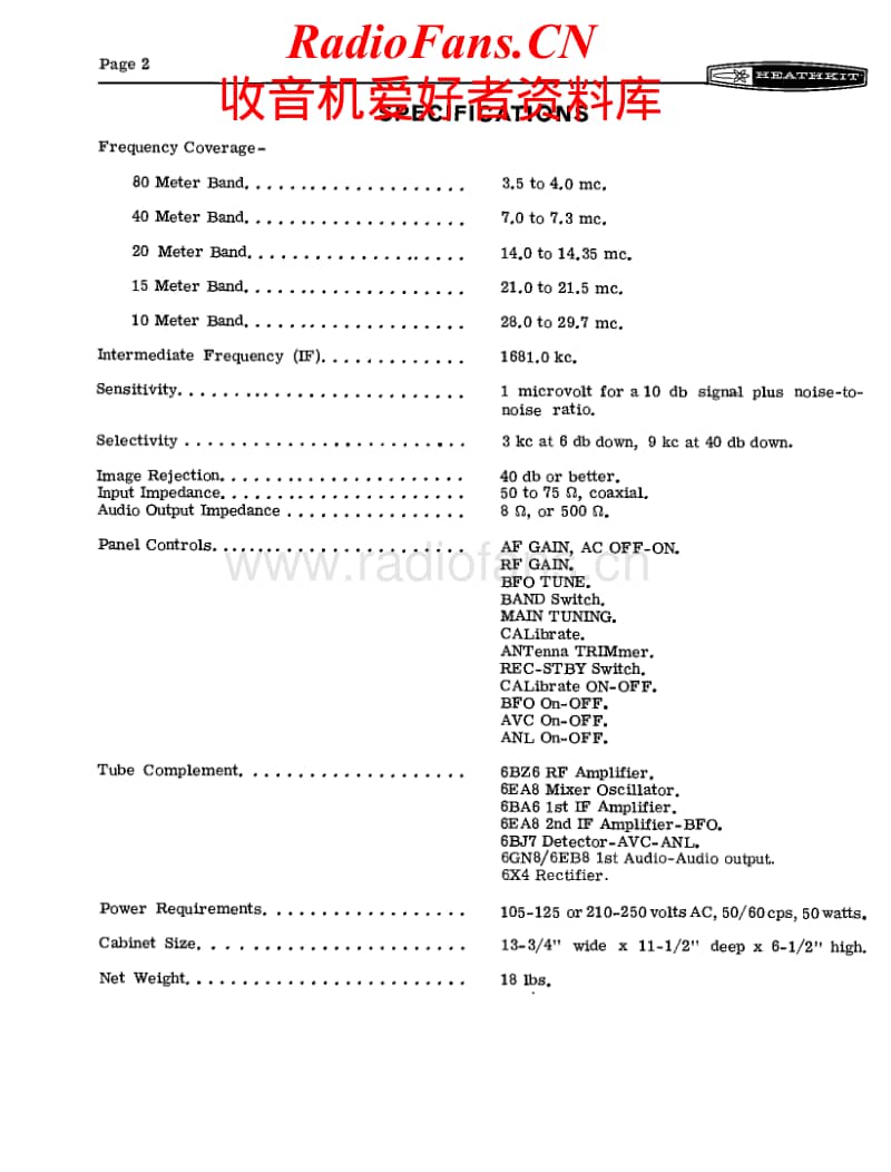 Heathkit-HR-10B-Manual电路原理图.pdf_第2页