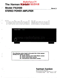 Harman-Kardon-PA-2400-Service-Manual电路原理图.pdf