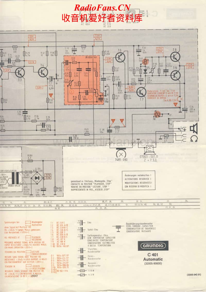 Grundig-C-401-AUTOMATIC-Schematic电路原理图.pdf_第1页