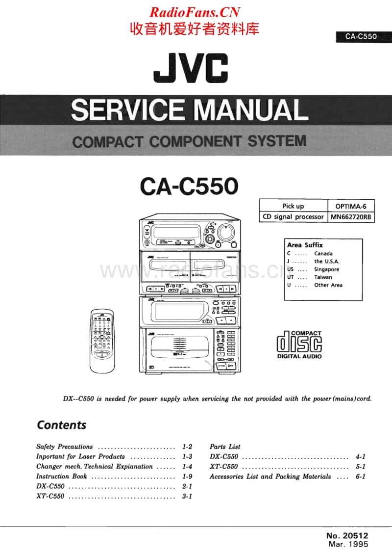 Jvc-CAC-550-Service-Manual电路原理图.pdf_第1页