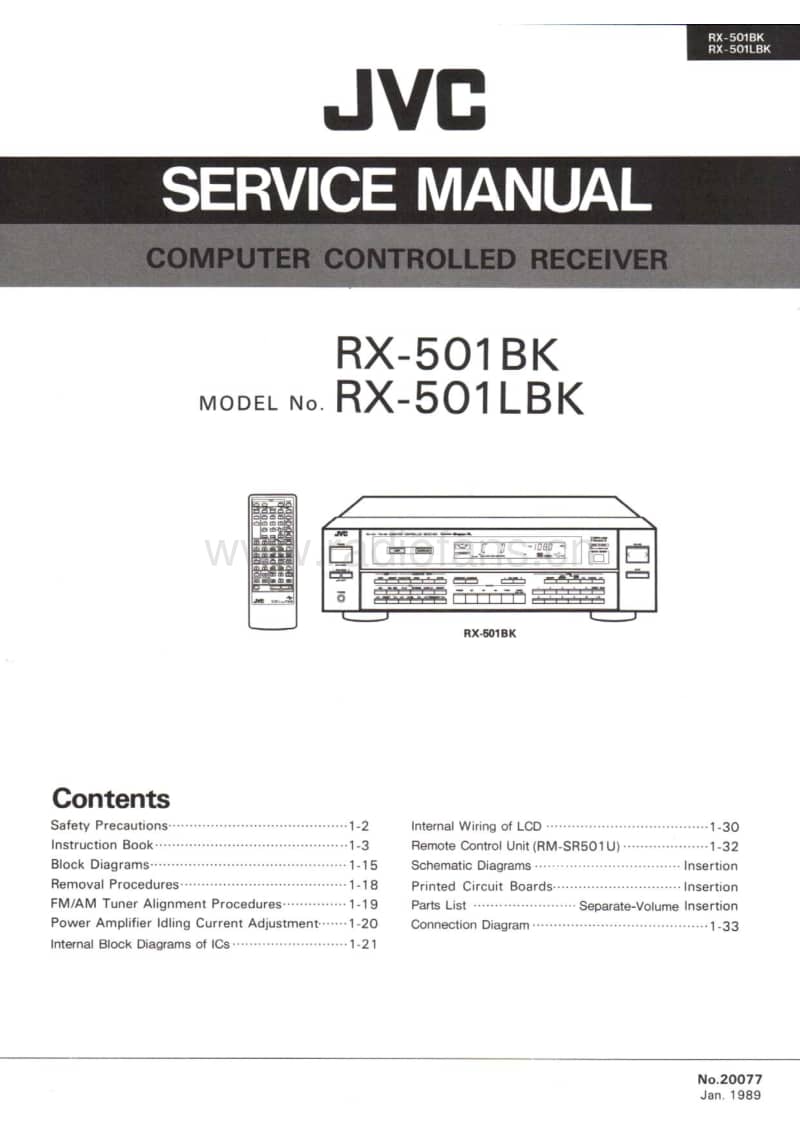 Jvc-RX-501-LBK-Service-Manual电路原理图.pdf_第1页