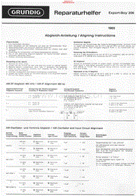 Grundig-Export-Boy-206-Service-Manual电路原理图.pdf