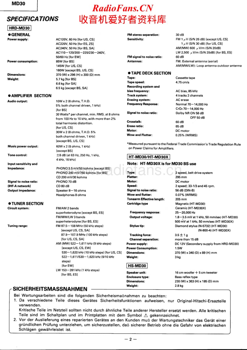 Hitachi-HTMD-30-Service-Manual电路原理图.pdf_第2页