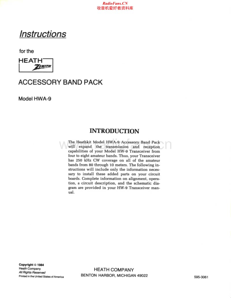 Heathkit-HWA-9-Manual电路原理图.pdf_第1页