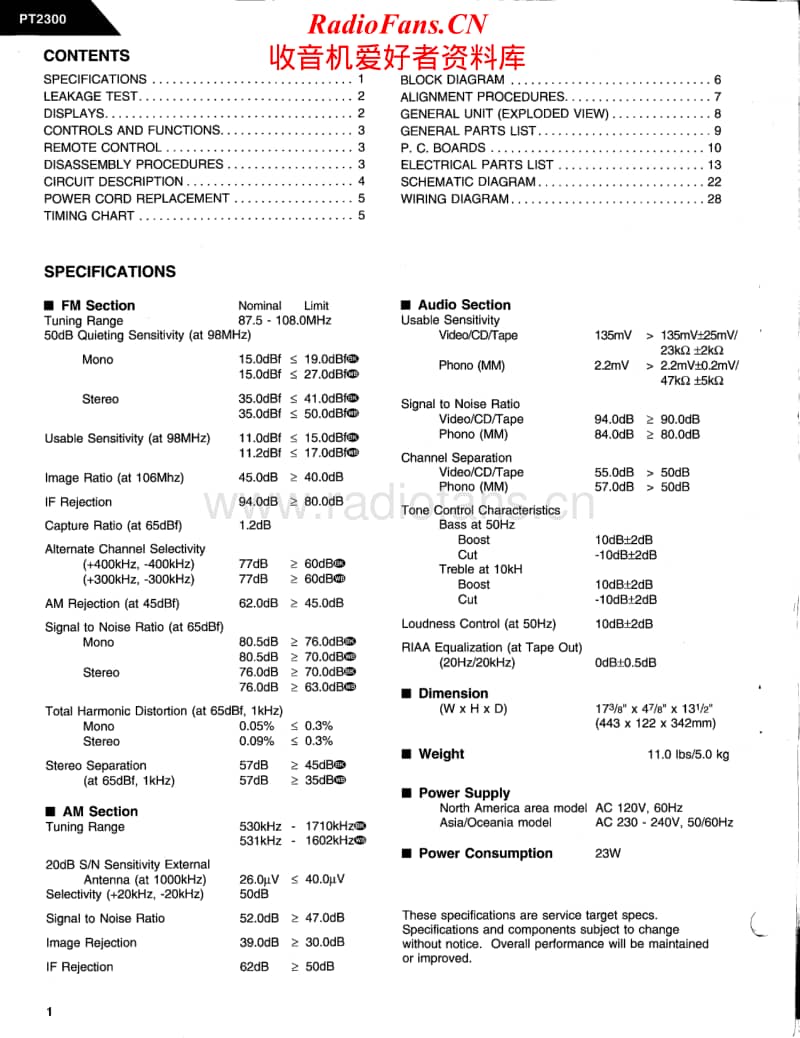 Harman-Kardon-PT-2300-Service-Manual电路原理图.pdf_第2页