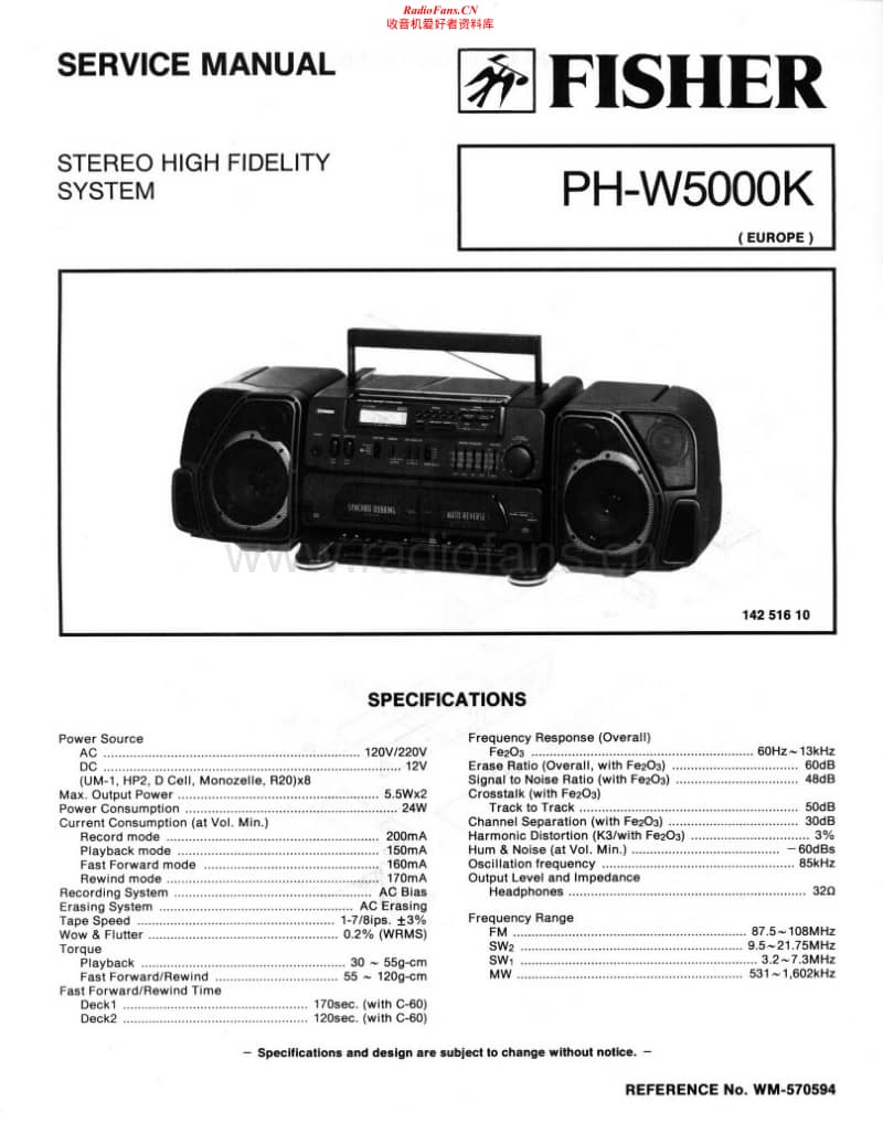 Fisher-PHW-5000-K-Schematic电路原理图.pdf_第1页